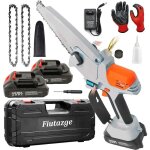 Mini tron�onneuse � batterie - rumocovo - t218 - 2 batteries 24v - 2 cha�nes carbure - portable et l�g�re ...