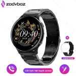 Rumocovo montre connecte samsung pour hommes et femmes cran hd 360x360 w16 black steel
