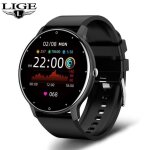 Rumocovo montre connecte de sport pour hommes et femmes cran tactile multifonction tanche le noir