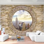 Runa art papier peint intissé tapisserie mur de pierre new york 352x250 cm (88 m2) - 8 bandes faciles ... Runa art papier peint intissé tapisserie mur de pierre new york 352x250 cm (88 m2) - 8 bandes faciles ...