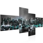 Runa art tableau décoration murale la ville de new york 200x95 cm - 4 panneaux deco toile prêt à accrocher ... Runa art tableau décoration murale la ville de new york 200x95 cm - 4 panneaux deco toile prêt à accrocher ...