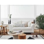 Rune - canap 2 places - en tissu bouclette