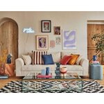 Rune - canap 3 places - en velours ctel