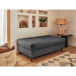 Rune - pouf modulable - en tissu bouclette - gris