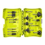 Ryobi - coffret 15 fraises panachées queue diam. 6 mm + clé pour défonceuses r18tr - 0 / r18tr - 0 / ... Ryobi - coffret 15 fraises panachées queue diam. 6 mm + clé pour défonceuses r18tr - 0 / r18tr - 0 / ...
