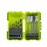 Ryobi - coffret empilable perçage bois 12 accessoires (6 forets + 6 mèches plates) - rak12swd Ryobi - coffret empilable perçage bois 12 accessoires (6 forets + 6 mèches plates) - rak12swd