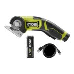 Ryobi - mini - scie 4v usb lithium - cble usb c - 1 batterie 20 ah - livre avec 1 lame 38 mm - rct4 ...