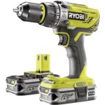 Ryobi pack perceuse - visseuse � percussion + 2 batteries - 25ah - 50 nm