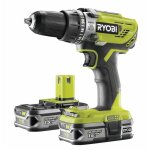 Ryobi - perceuse visseuse à percussion li - ion 18v 2x1. 5ah - r18pd3 - 215s Ryobi - perceuse visseuse à percussion li - ion 18v 2x1. 5ah - r18pd3 - 215s