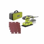 Ryobi - ponceuse vibrante 1 / 3 de feuille 280 w - 7 000 - 13 000 osc / min - livre en sac de transport ...