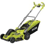 Ryobi - tondeuse 1800 w - � coupe 40 cm - ramassage et mulching - double poign�e vertebrae? - rlm18e40h ...