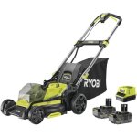 Ryobi - tondeuse pouss�e 18v brushless - � coupe 40 cm - ramassage et mulching - 2 batteries 18v 40 ah ...
