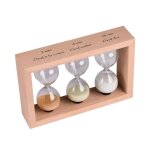 Sablier trois temps pour la cuisson des ?ufs - table passion