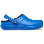 Sabots bb crocs classic lined - blue bolt - enfant - homme - doublure douce et chaude