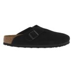 Sabots - birkenstock - boston - noir - cuir - boucle de serrage ajustable
