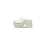 Sabot crocs - siren clog - femme - beige - tige en caoutchouc - talon de 92 cm