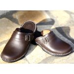 Sabot en cuir - belym - marron - confortable - souple - pour homme