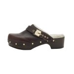 Sabot femme en cuir marron scholl pescura robin leather Sabot femme en cuir marron scholl pescura robin leather