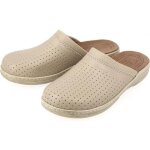 Sabot femme mdicale en cuir vritable beige.