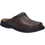 Sabots pour hommes - josef seibel - max 94 - cuir marron - semelle en pu - confortable et lgant