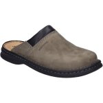 Sabots pour hommes - josef seibel - max - cuir nubuck - couleur gris - confort optimal