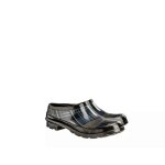 Sabots de jardin flora gris / noir - albatros - femme - caoutchouc naturel - impermables - antidrapants ...