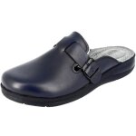 Sabot medicale homme en vritable cuir bleu