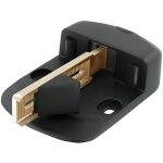 Sabot de portail noir en polyamide