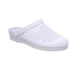 Sabots rohde neustadt - d 1445 en cuir v�ritable pour femme - blanc - confort �lev� et semelle antid�rapante ...