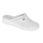 Sabots san malo pour femme - semelle intérieure en cuir - blanc Sabots san malo pour femme - semelle intérieure en cuir - blanc