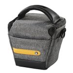 Sac pour appareil photo - hama - terra - gris - 5 compartiments - sangle amovible