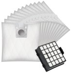 Sacs aspirateur + filtre hepa pour bosch bsg62020 logo parquet - wessper - 12 pièces - blanc Sacs aspirateur + filtre hepa pour bosch bsg62020 logo parquet - wessper - 12 pièces - blanc