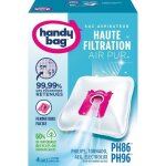 Sacs aspirateurs handy bag� ph86 / ph96� - philips electrolux aeg tornado - 4 sacs + 1 filtre sortie ...