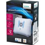 Sacs aspirateur - siemens - powerprotect dustbag - 4 sacs + 1 micro filtre - compatible avec aspirateurs ...