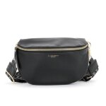 Sac banane femme - flora co paris - mod�le noir - similicuir grain� - bandouli�re amovible - design minimalist ...