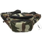 Sac banane homme / femme - sacoche ceinture - multi poches 5 fermetures toile motif camouflage militaire ...