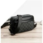 Sac bandoulire mtowsuc 1915 mode vintage pu cuir sac banane taille 25x17x8 cm pour hommes et femmes