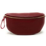 Sac banane - oh my bag - lou - do - cuir grain� italien - bordeaux - 24x13x6 cm