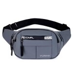 Sac banane oxford imperm�able sport multifonctionnel homme - femme gris - insfity - bandouli�re - 35x5. ...