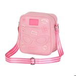 Sac � bandouli�re - barbie - travel - rose - synth�tique - zipp�e