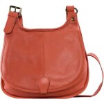 Sac besace en cuir italien - oh my bag - cartouchiere - bandoulire rglable - brique