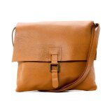 Sac bandoulire en cuir oh my bag - coquette - camel - rglable - plusieurs poches