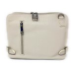 Sac bandouli�re en cuir italien grain� mamma mia - oh my bag - beige - femme