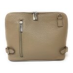 Sac bandoulière en cuir italien grainé mamma mia - oh my bag - marron - beige - femme Sac bandoulière en cuir italien grainé mamma mia - oh my bag - marron - beige - femme