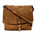 Sac � main en cuir italien miss coquette - oh my bag - marron cognac - bandouli�re r�glable - compartiment ...