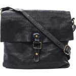 Sac bandouli�re en cuir italien miss coquette noir
