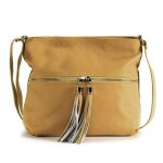 Sac bandoulire en cuir london jaune moutarde - oh my bag - femme - l 32 x h 23 x p 9 cm - bandoulire ...