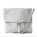 Sac bandouli�re en cuir oh my bag - coquette - blanc - bandouli�re r�glable - compartiment central zipp� ...
