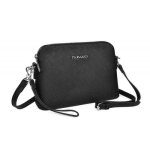 Sac bandouli�re flora & co paris - noir - design rigide - femme