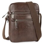 Sac bandouliere homme marron